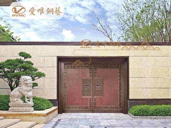 別墅銅門與周圍建筑的搭配