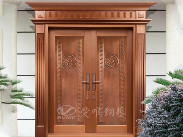 廣東別墅銅門(mén)廠家愛(ài)唯銅藝——?jiǎng)e墅銅門(mén)款式“龍騰四海”