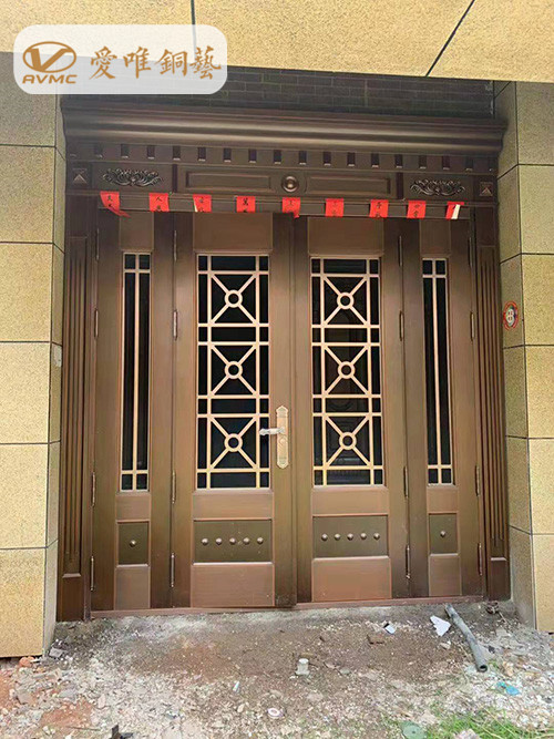 愛(ài)唯銅藝銅門(mén)工程案例