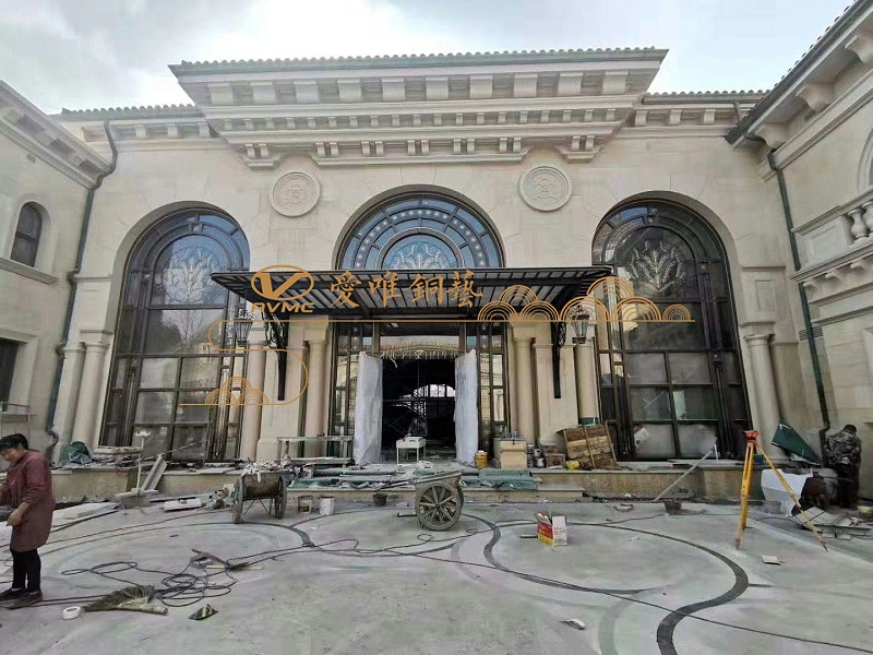 愛唯銅門 玻璃銅門