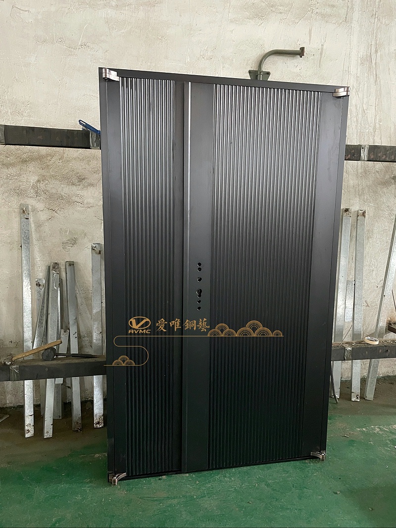 佛山別墅銅門簡(jiǎn)約銅門 (1)