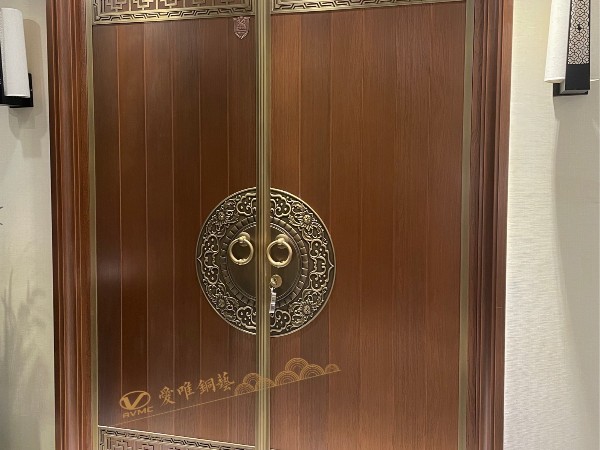 佛山別墅銅門廠家愛唯銅藝——別墅銅門新中式風(fēng)格