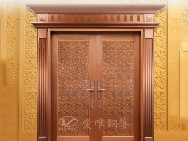 佛山別墅銅門生產(chǎn)廠家愛唯銅藝——?jiǎng)e墅銅門款式“吉祥如意”