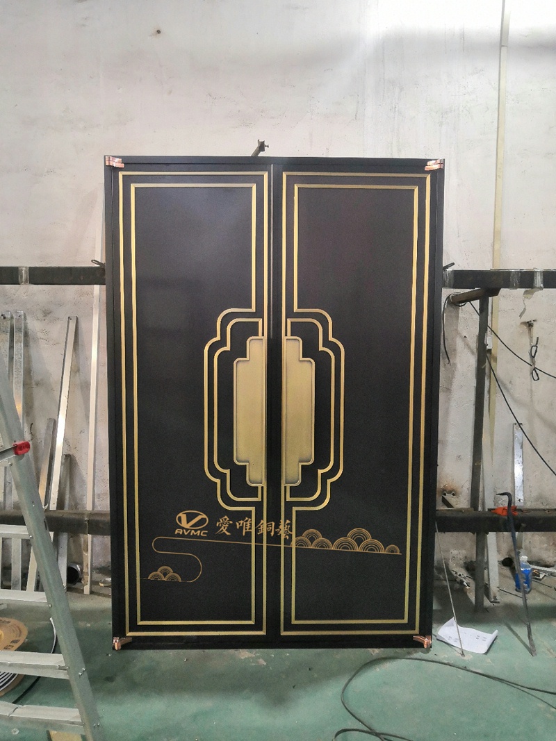 新中式銅門調試 (1)